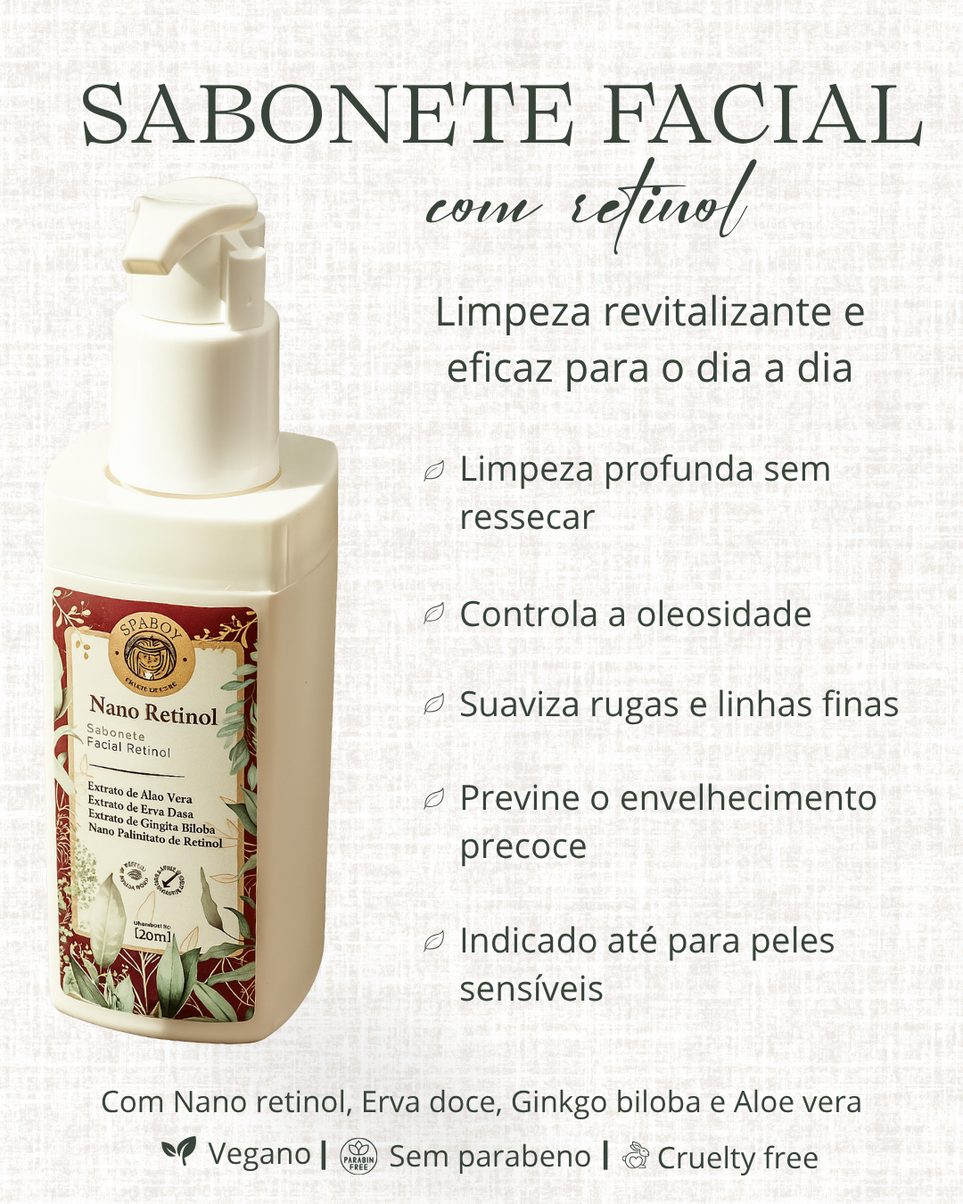 Sabonete facial Retinol - Imagem 2